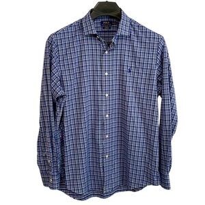 Polo Ralph Lauren men’s Size XL Classic Fit‎ Performance plaid nylon shirt. EUC